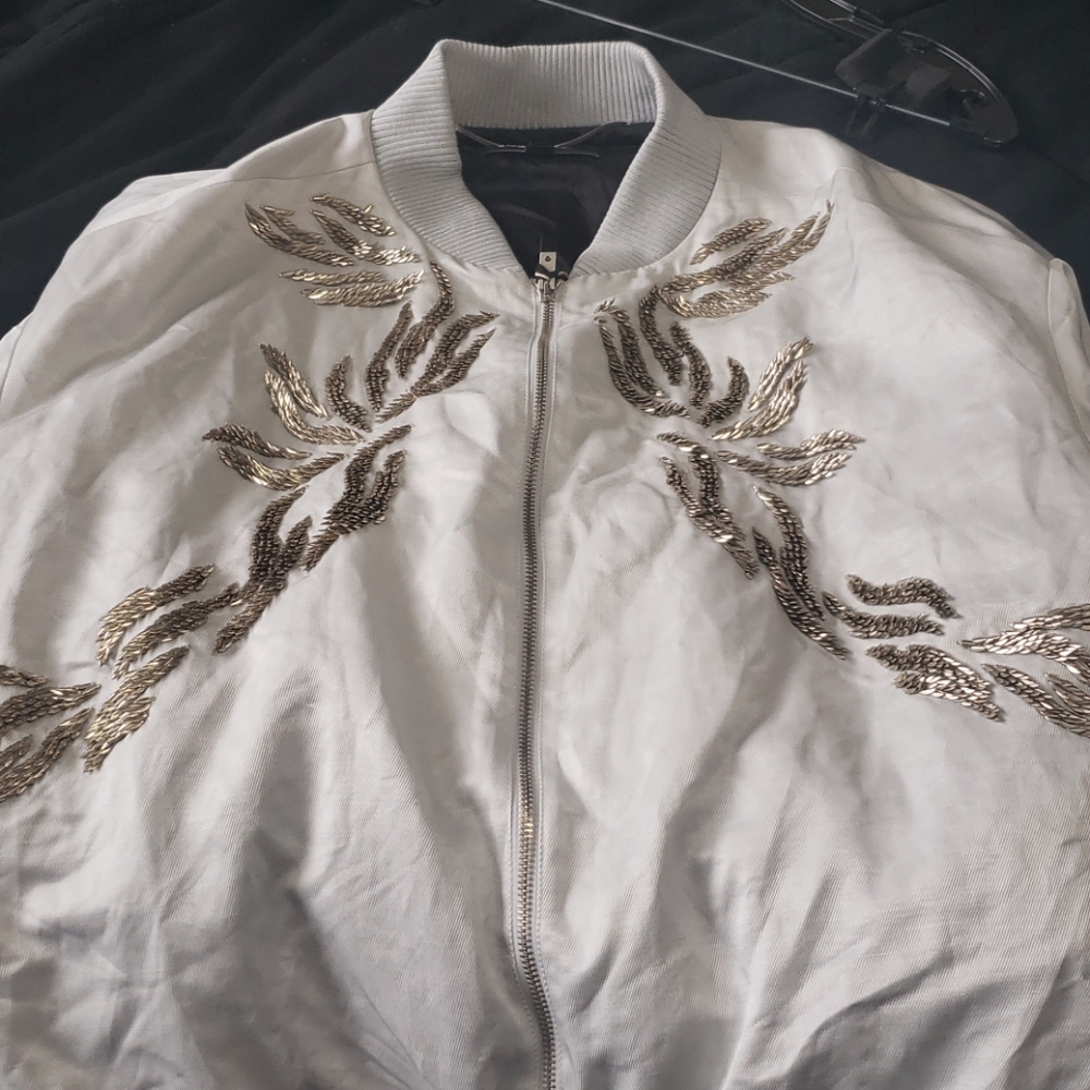 Just Cavalli Sequined Bomber Jacket